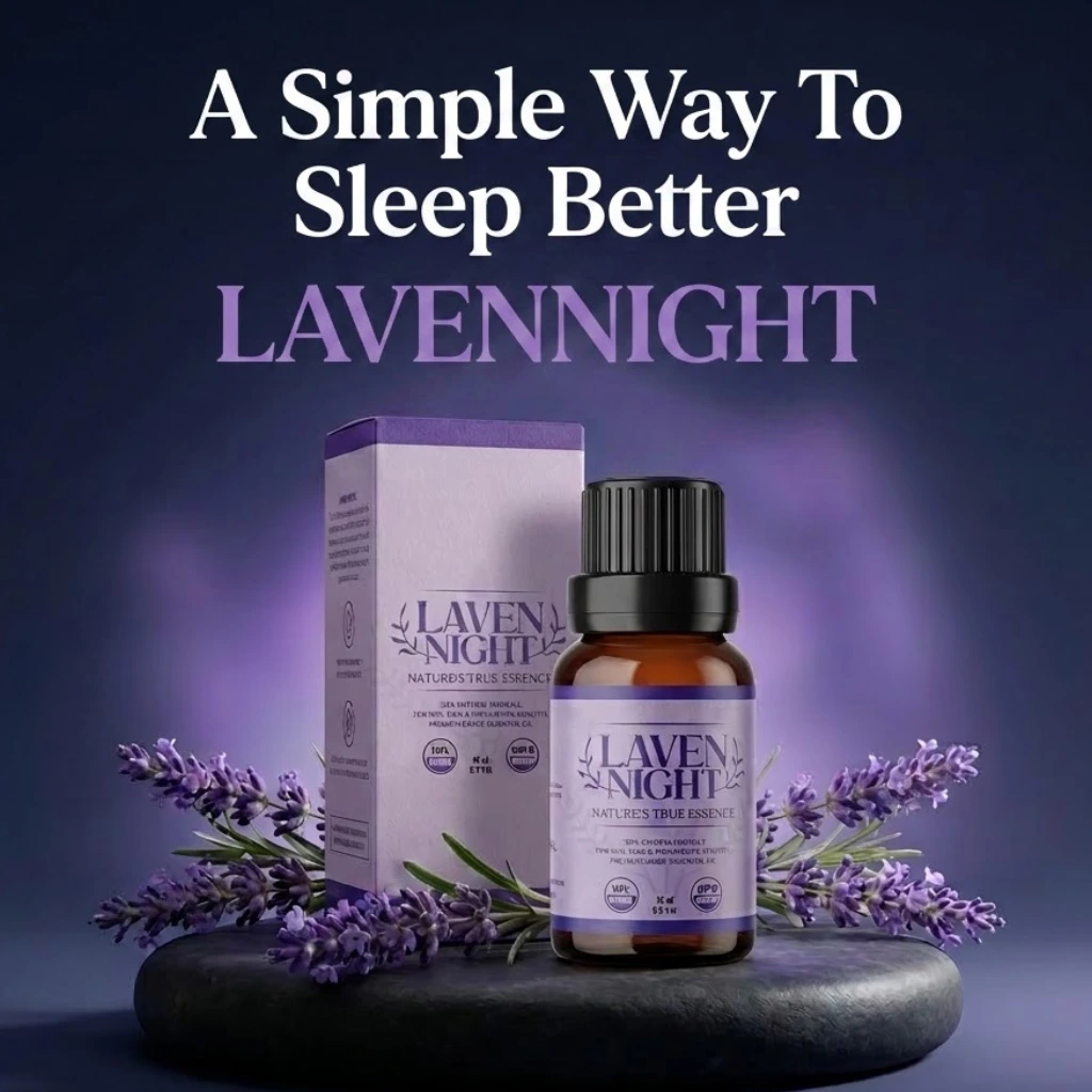 Lavennight bottle — front shot
